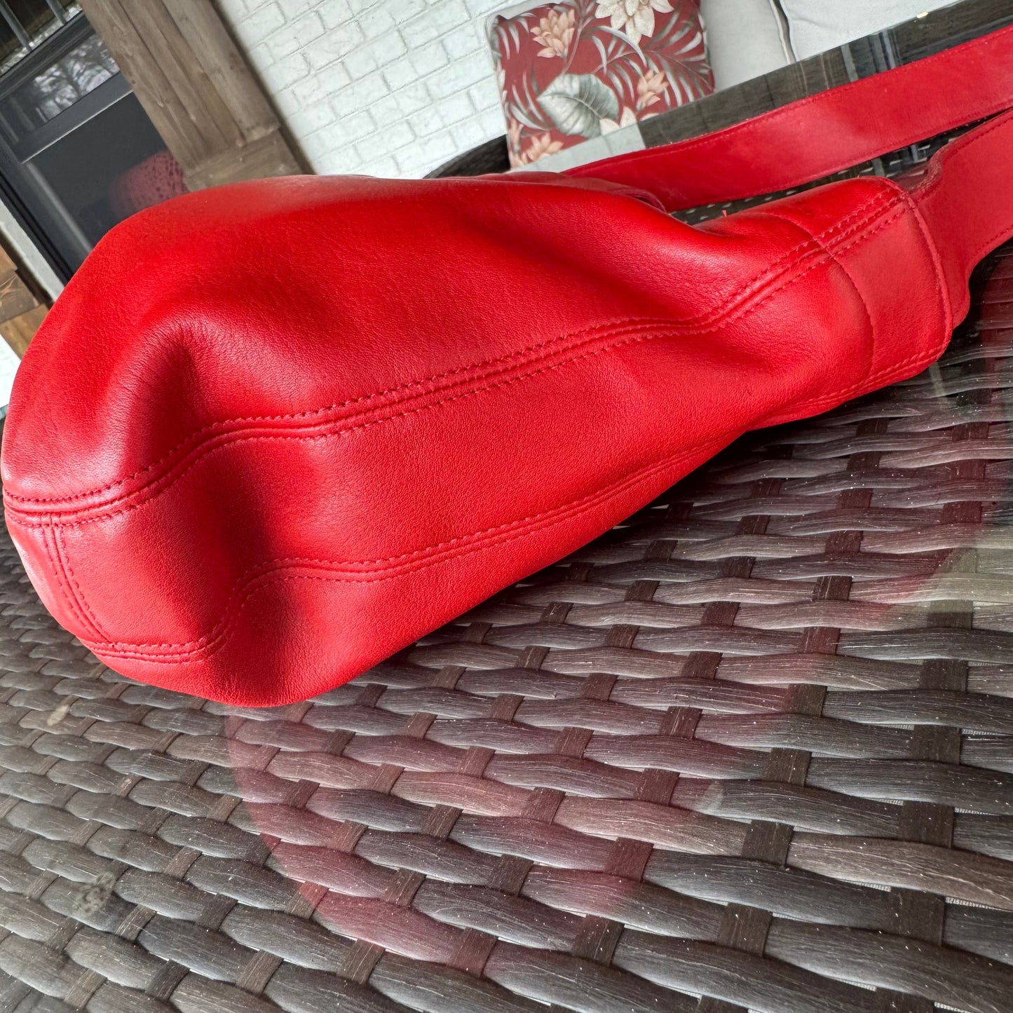 Vintage Coach Soho Red Eldridge Hobo 4166πβ€οΈβπ₯