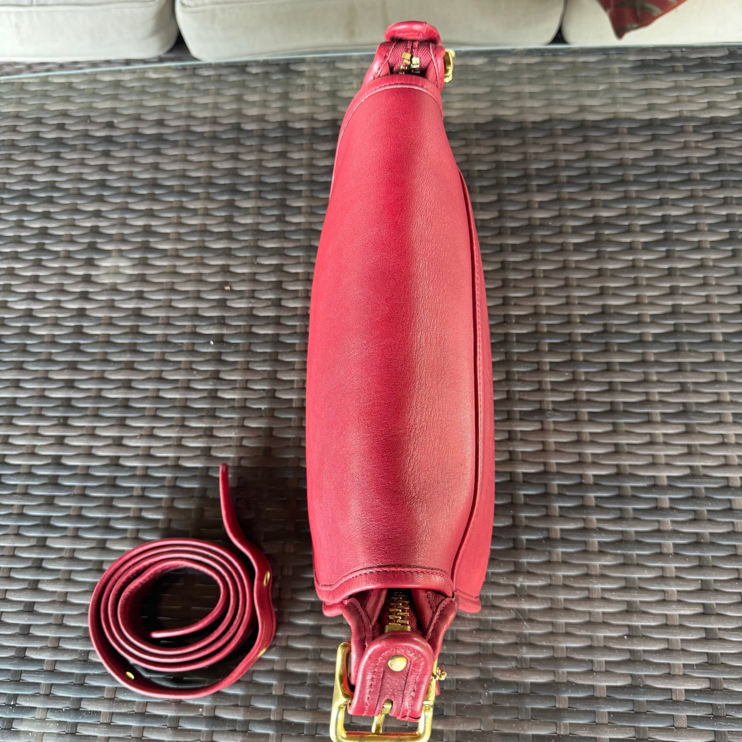 Vintage Coach Red Patricias Legacy 9951πβ€οΈβπ₯