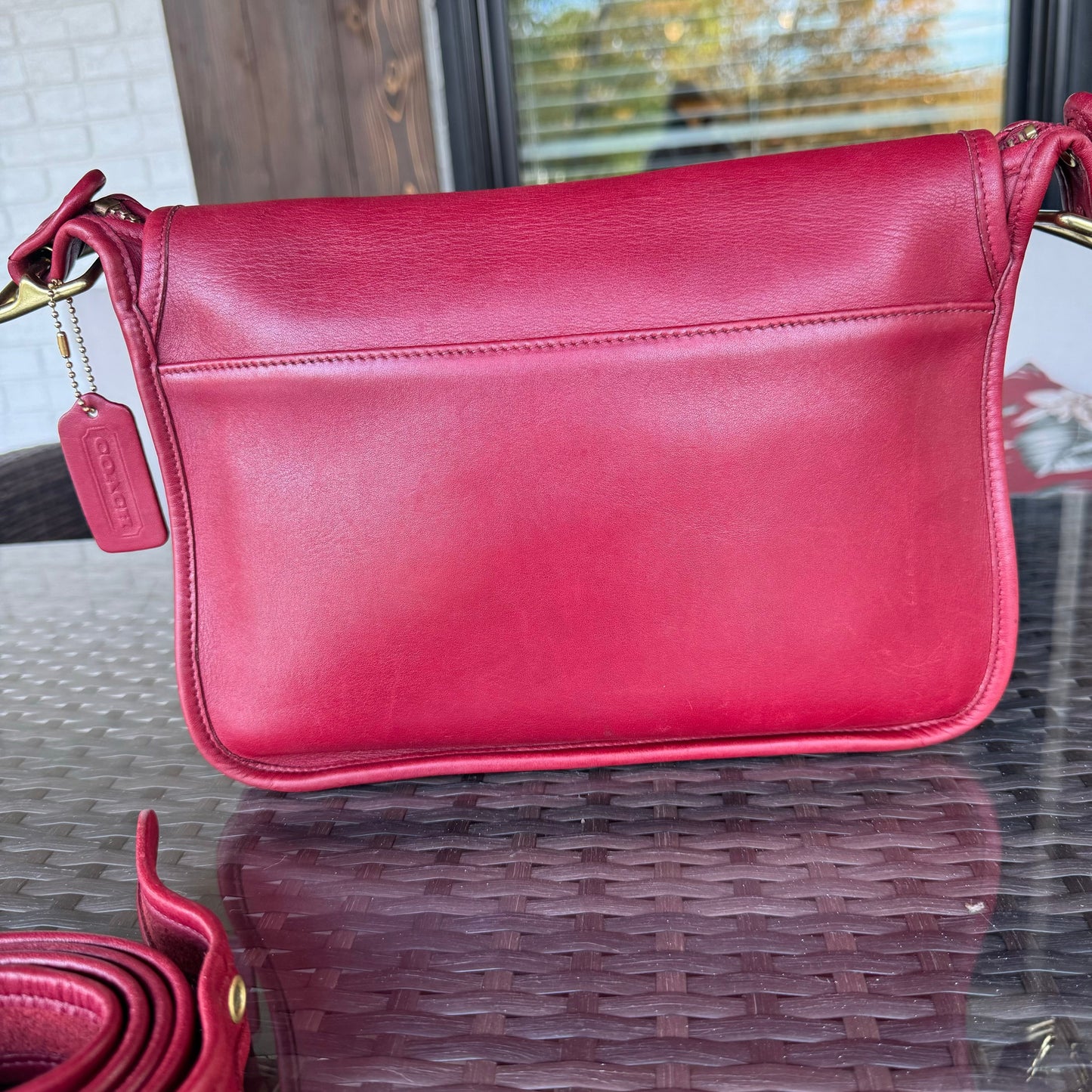 Vintage Coach Red Patricias Legacy 9951πβ€οΈβπ₯