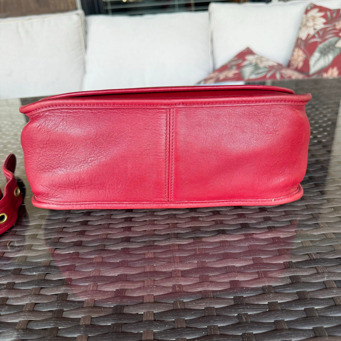 Vintage Coach Red Patricias Legacy 9951πβ€οΈβπ₯