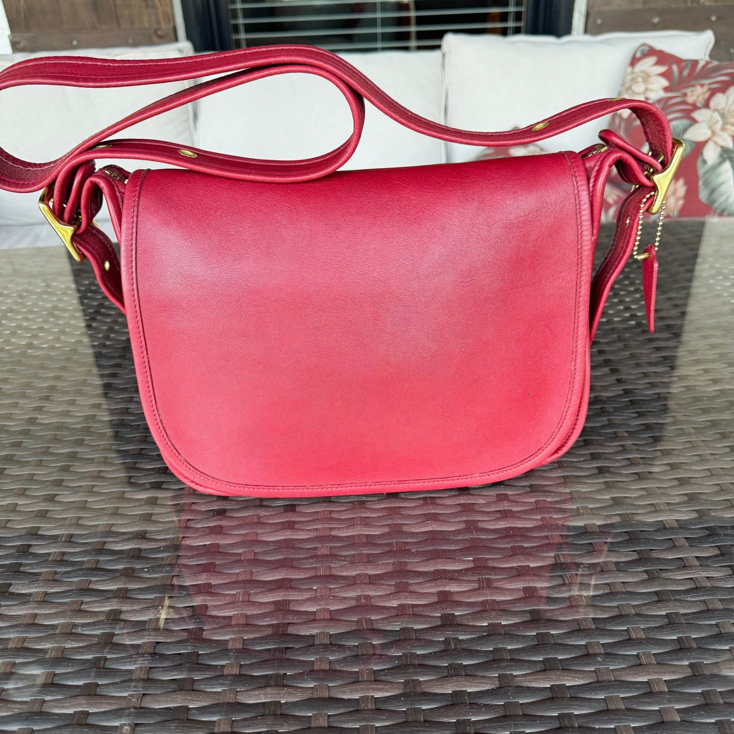 Vintage Coach Red Patricias Legacy 9951πβ€οΈβπ₯