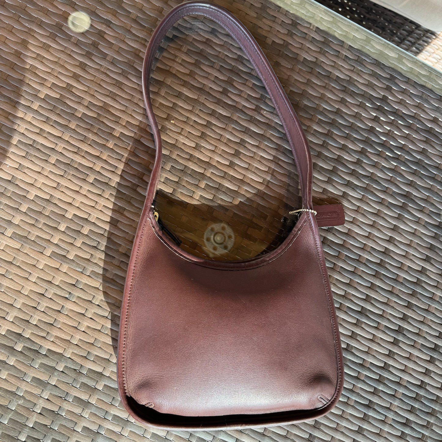 Vintage Coach Mahogany Brown 9020 Mini Ergo Zip🖤🍫