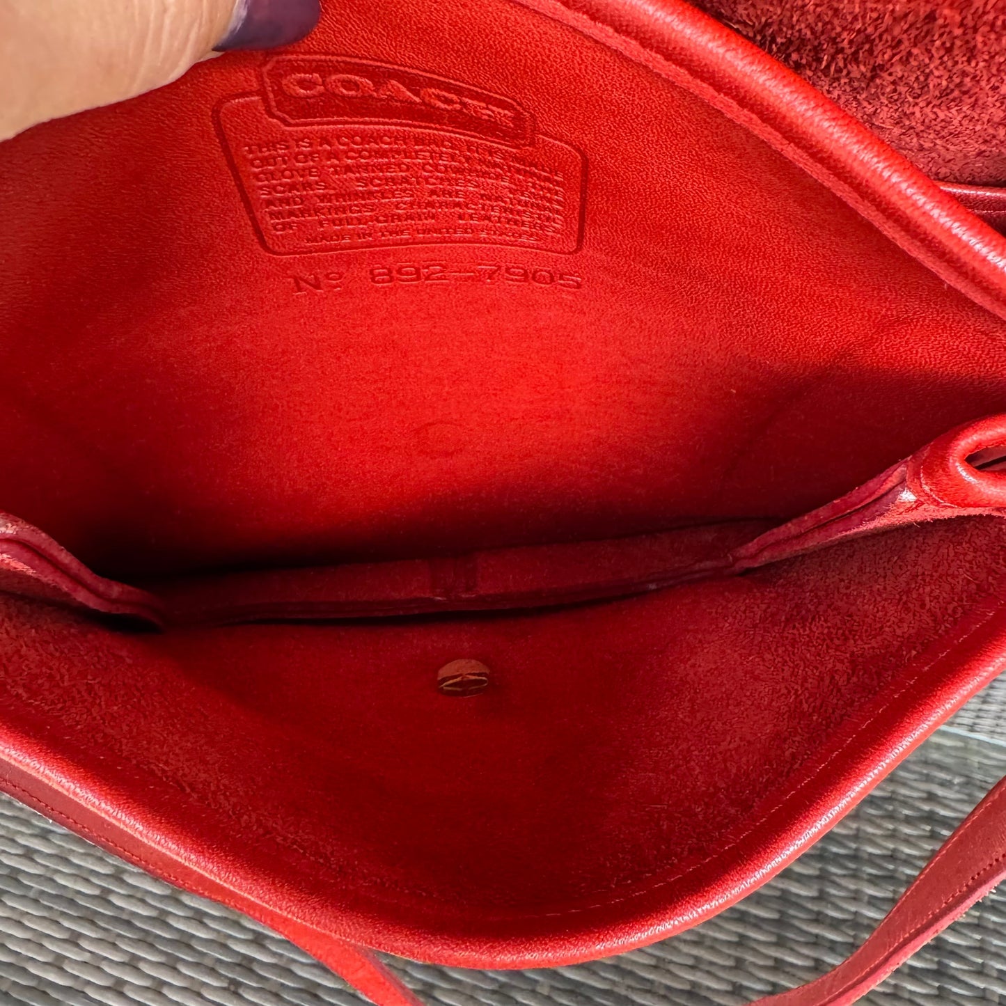 Vintage Coach Red Station Bag 5130π¬β‘