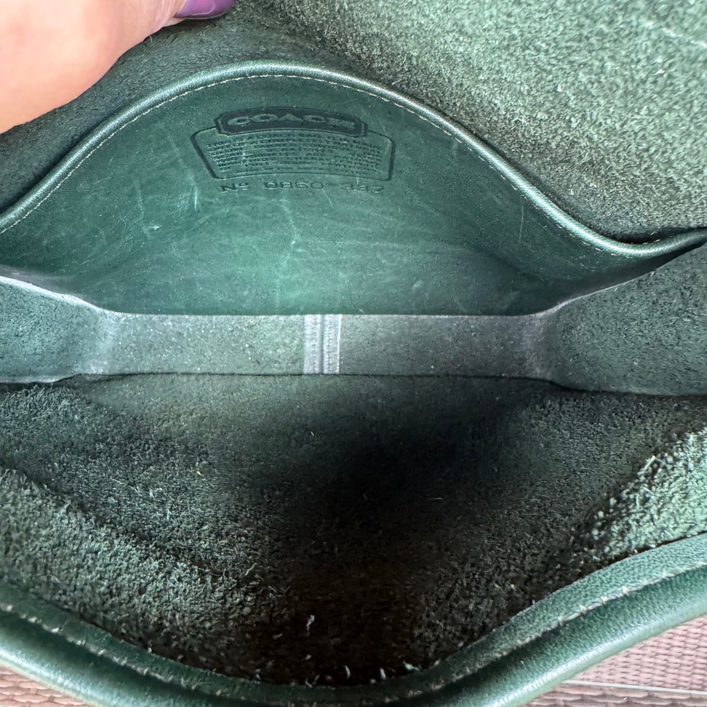 Vintage Coach Bottle Green Station Bag 5130π²π