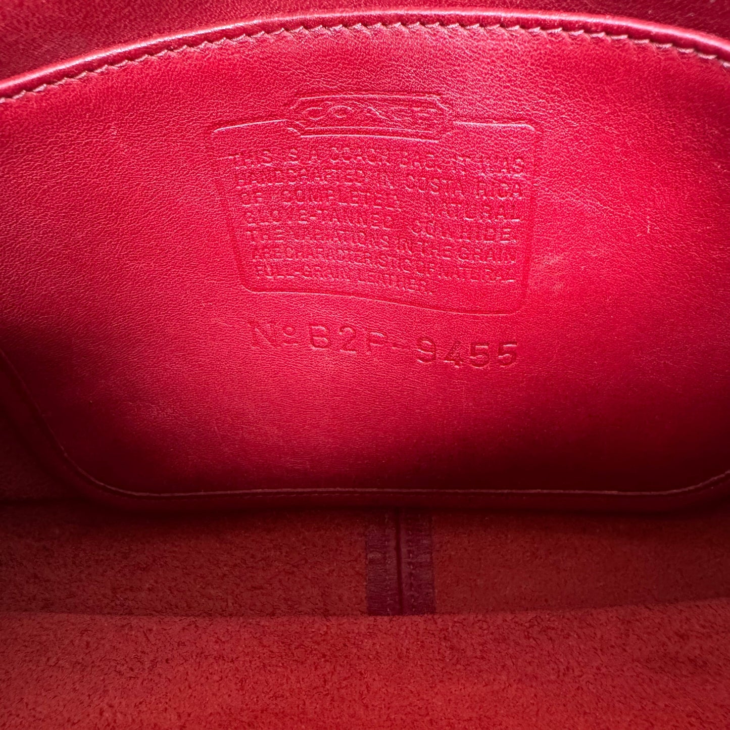 Vintage Coach Red Basic Bag 9455ππ₯