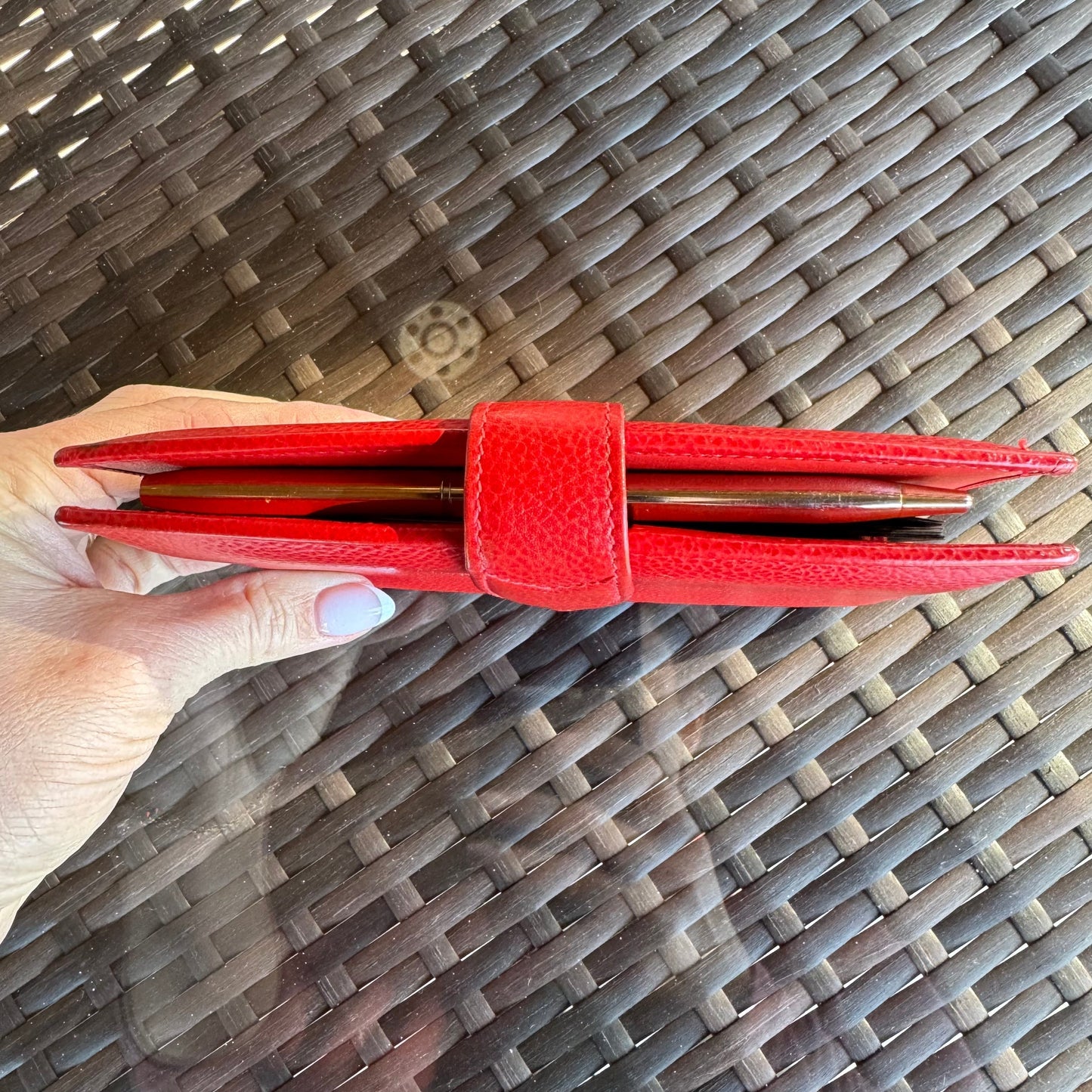 Vintage Coach Red Madison Pocket Organizer 4489πβ€οΈβπ₯