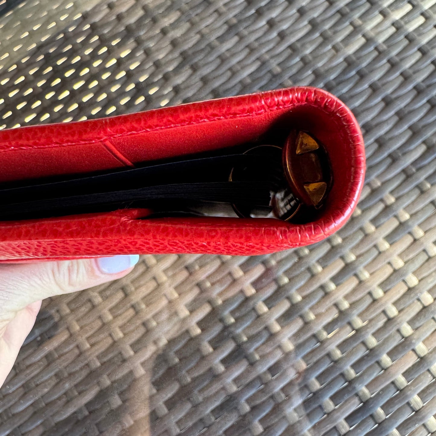 Vintage Coach Red Madison Pocket Organizer 4489πβ€οΈβπ₯