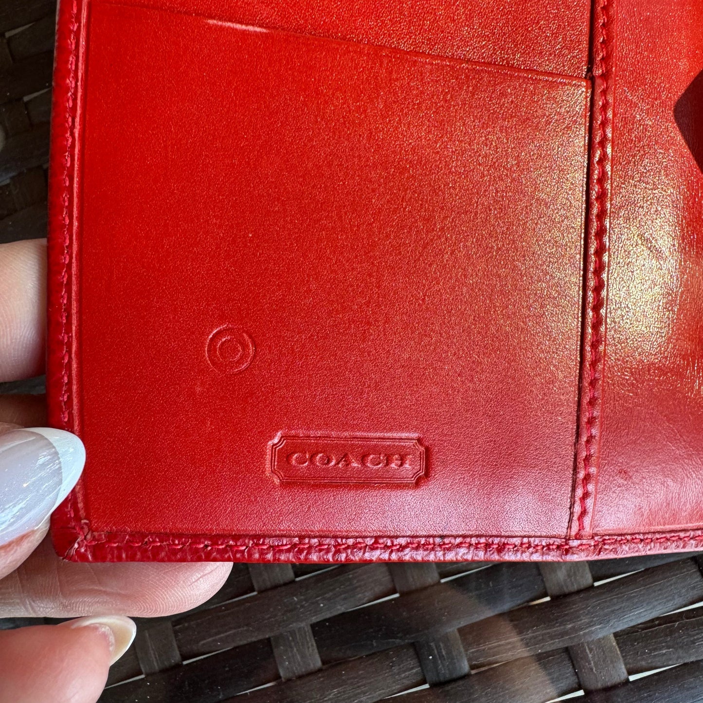 Vintage Coach Red Madison Pocket Organizer 4489πβ€οΈβπ₯
