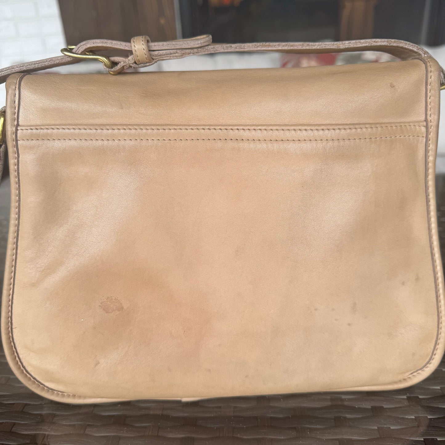 Vintage Coach 4050 Shoulder Bag In Taupe Lightweight Leather🍂✨