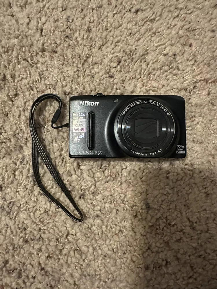 Used πβΛπ Nikon Coolpix S9500 18.1 MP Digital Camera (Black) π₯ππ·