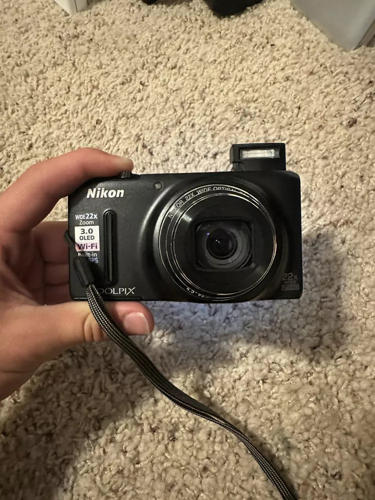 Used πβΛπ Nikon Coolpix S9500 18.1 MP Digital Camera (Black) π₯ππ·