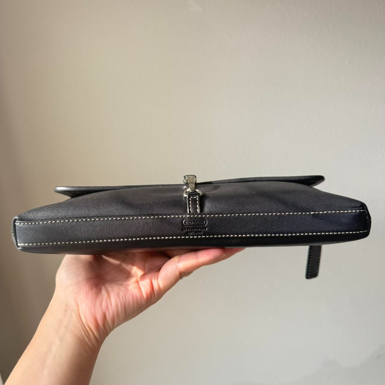 Vintage Coach Hamptons Clip Demi flap