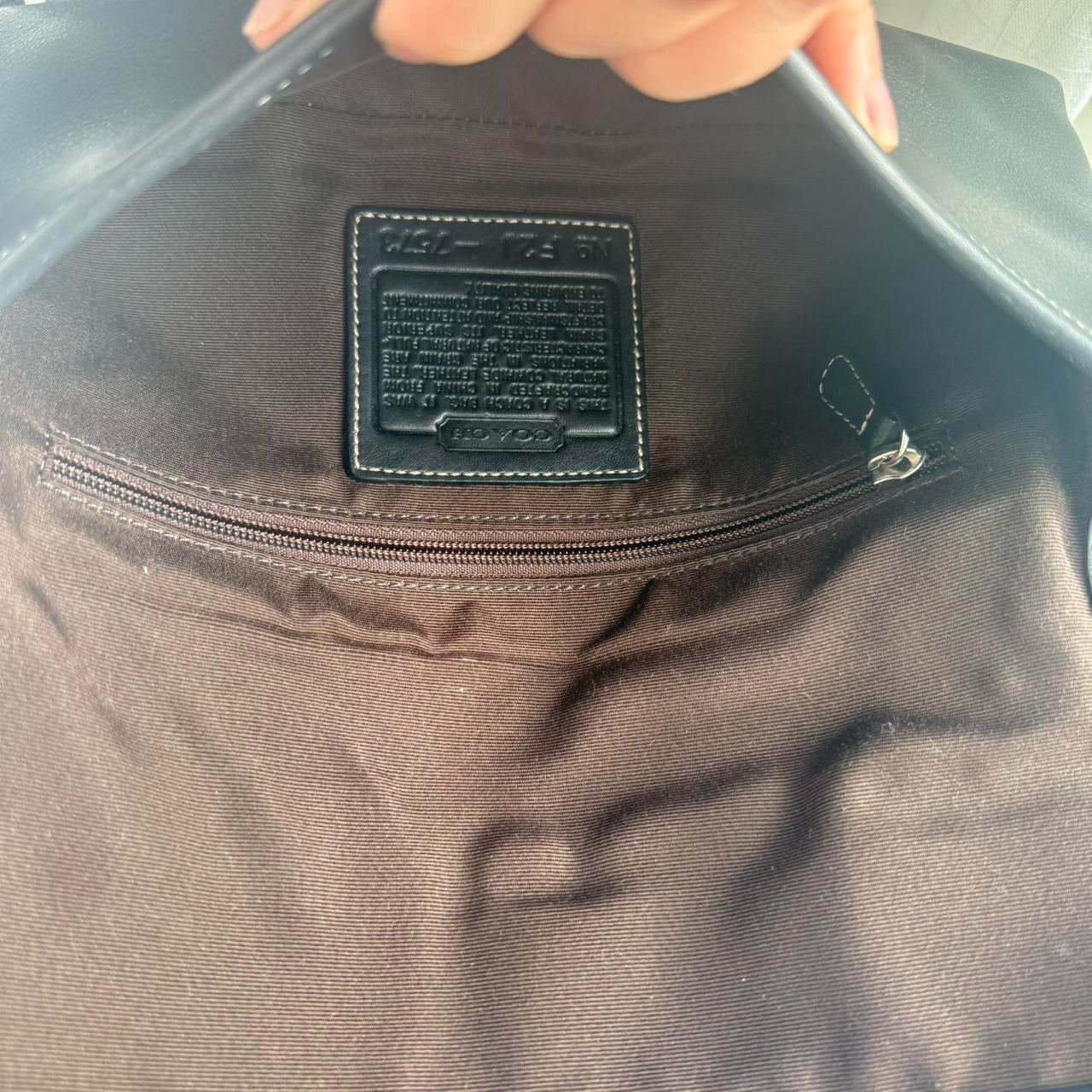 Vintage Coach Hamptons Clip Demi flap