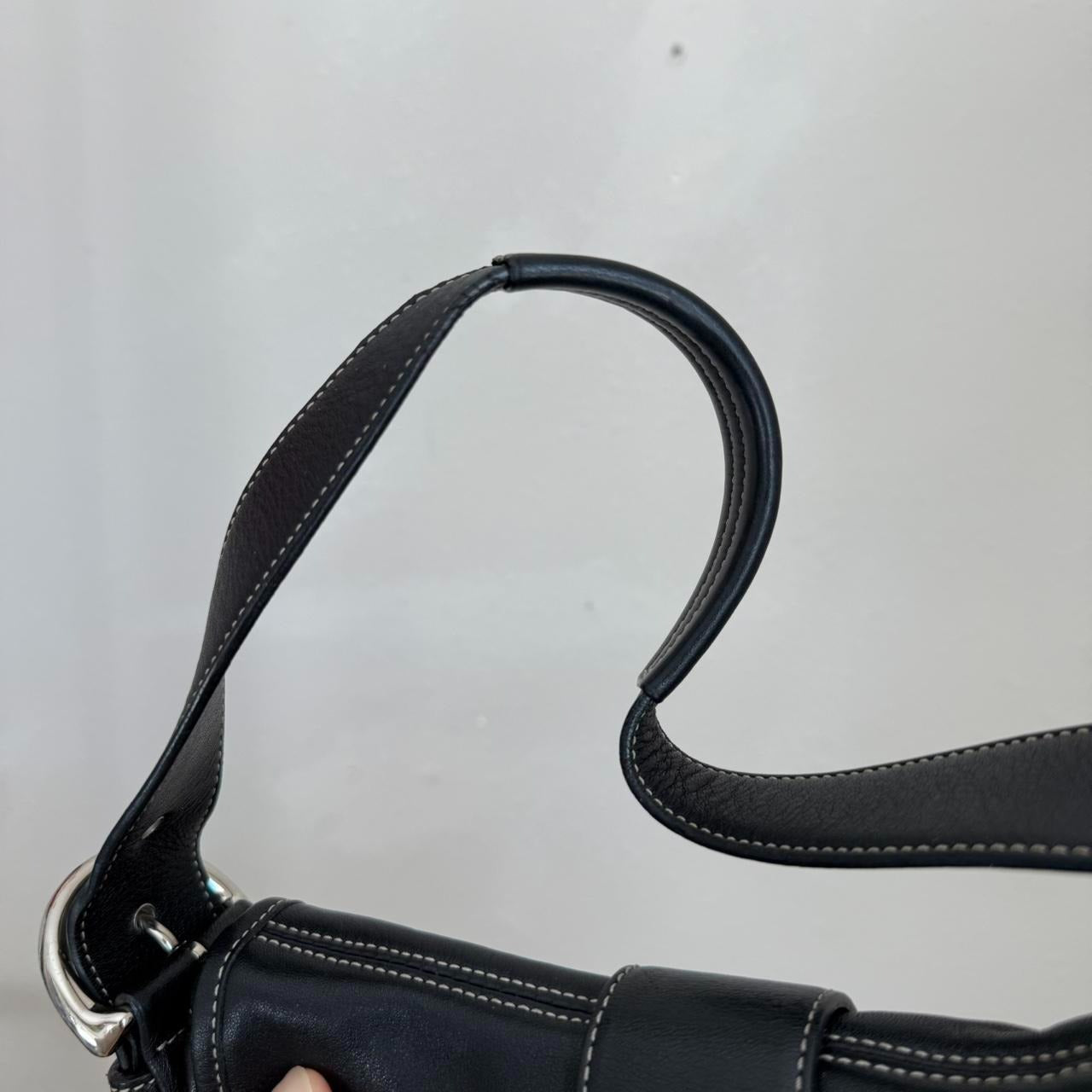 Authentic vintage Coach Soho shoulder bag black medium