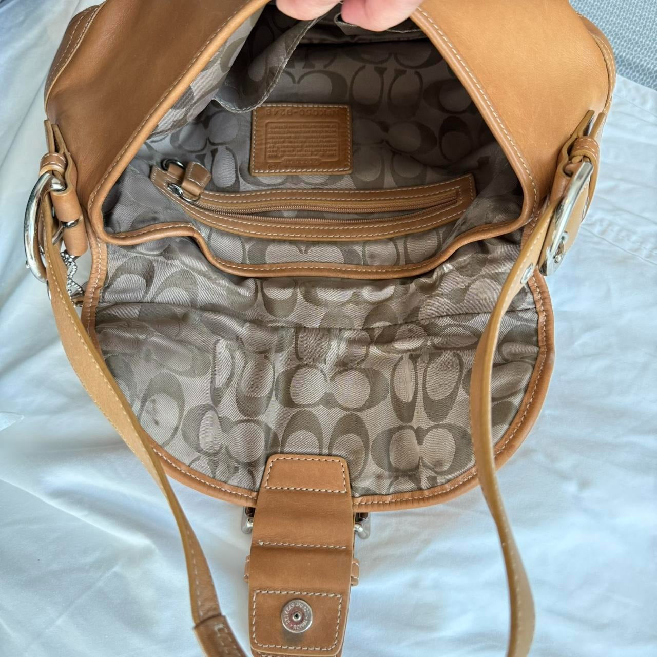 Authentic Vintage Coach Soho shoulder bag 9248 in tan