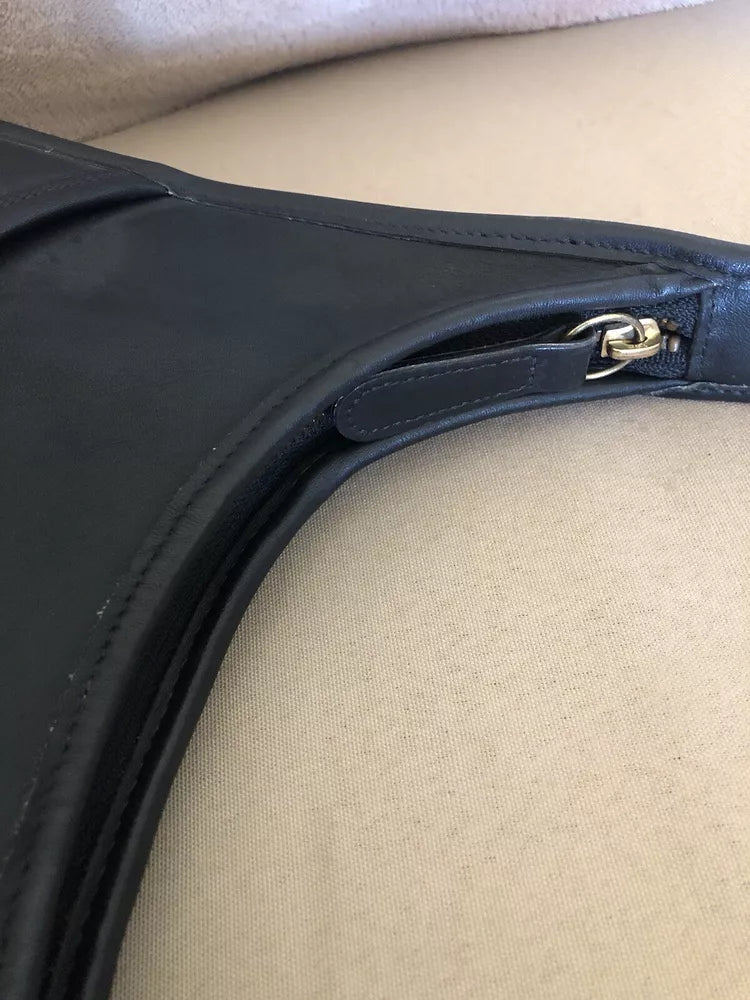 Vintage Black Leather Coach Ergo Hobo Shoulder-bag - No Scratches🌺🩷