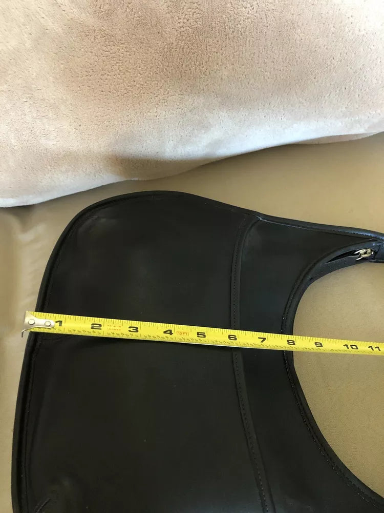 Vintage Black Leather Coach Ergo Hobo Shoulder-bag - No Scratches🌺🩷