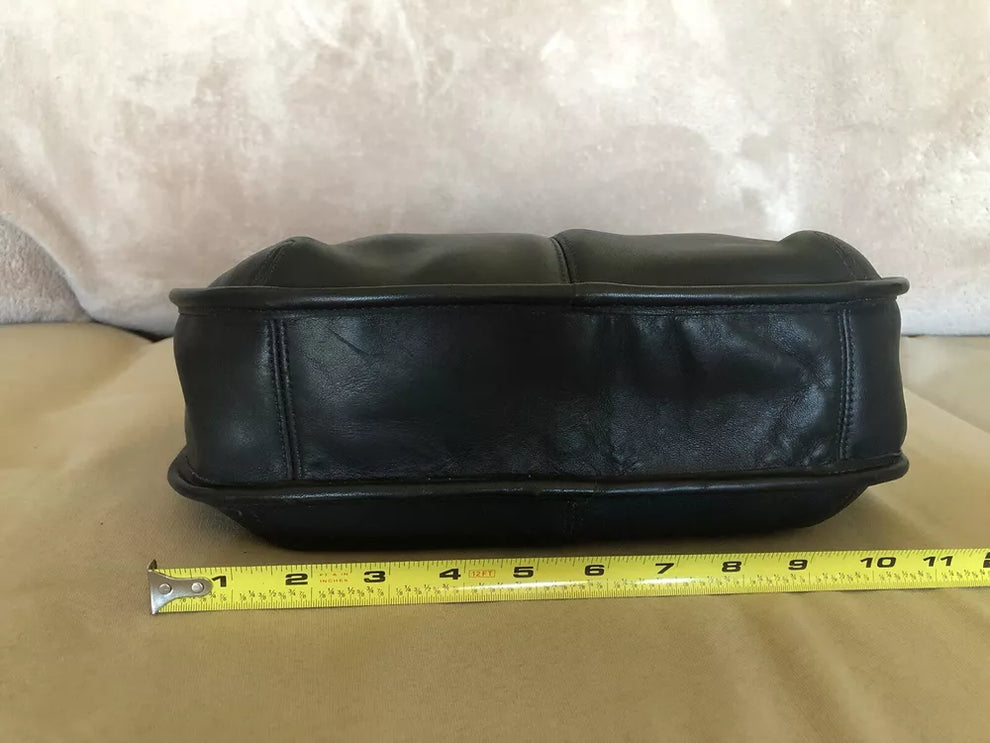 Vintage Black Leather Coach Ergo Hobo Shoulder-bag - No Scratches🌺🩷