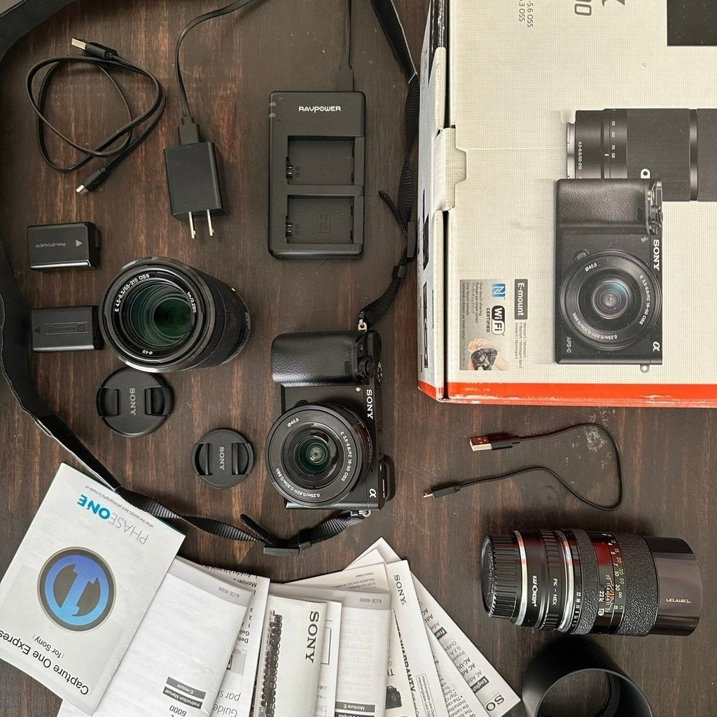 π βΛπ Sony Alpha a6000 E-Mount Camera Kit Bundle π₯ ππ·