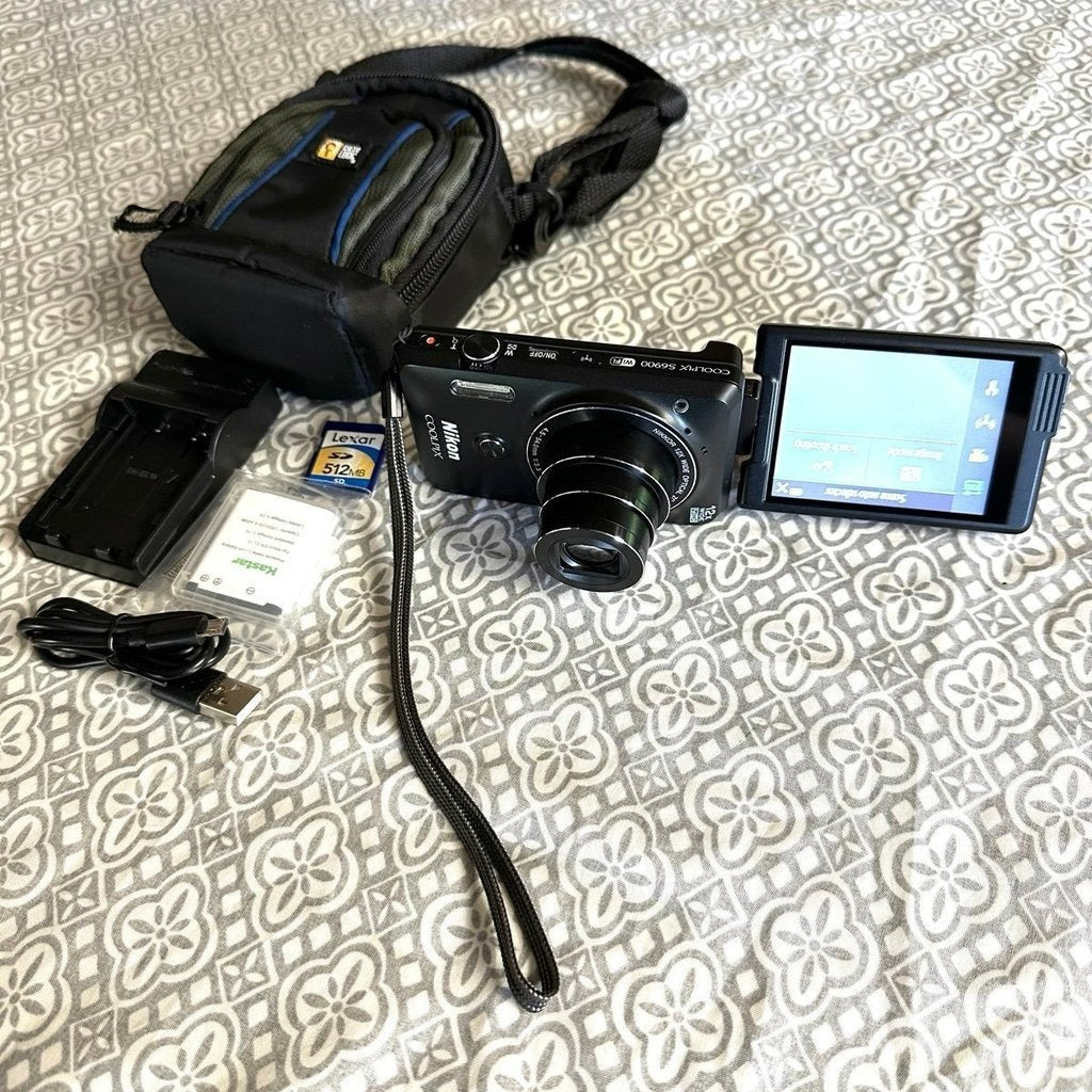 π βΛπ Nikon COOLPIX S6900 16.0MP Digital Camera (Black) with 12x Zoom and Wi-Fi π₯ ππ·