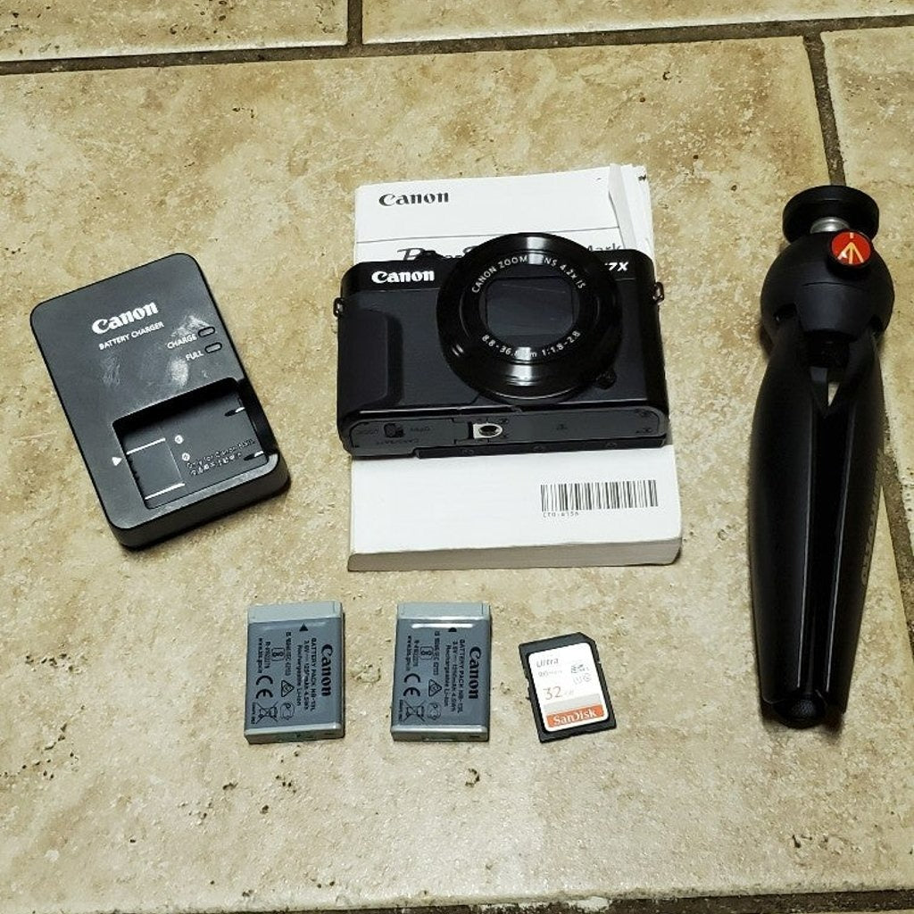 Used π₯ππ· Canon G7X Mark II with Tripod πβΛπ