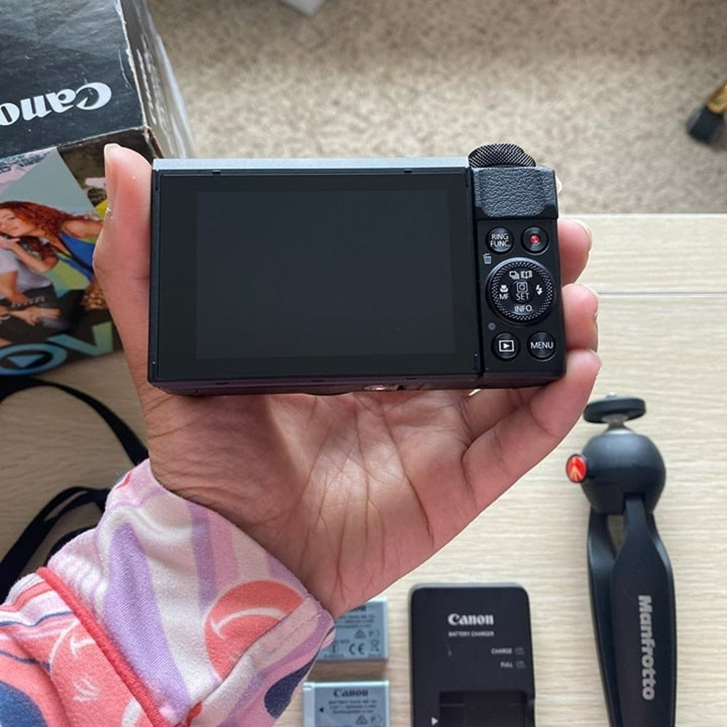 Used πβΛπ Canon PowerShot G7X Mark II Digital Camera Video Creator Kit Bundle π₯ππ·