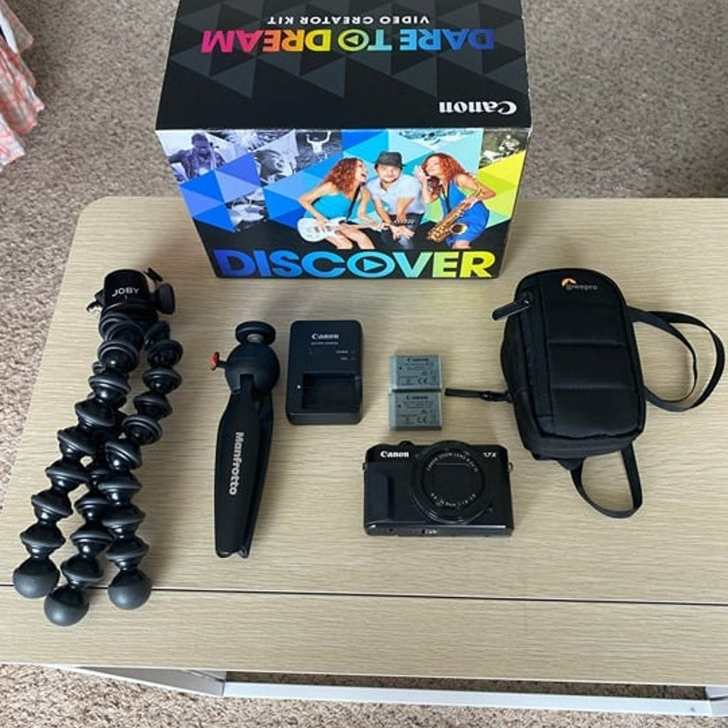 Used πβΛπ Canon PowerShot G7X Mark II Digital Camera Video Creator Kit Bundle π₯ππ·