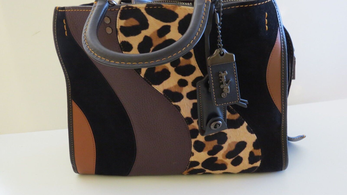 Coach Rogue Bag With Leopard Patchwork B1880 32879๐ฉถ๐๏ธ