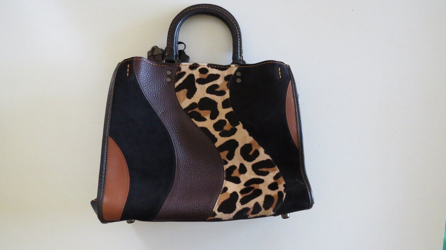 Coach Rogue Bag With Leopard Patchwork B1880 32879๐ฉถ๐๏ธ