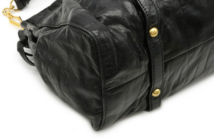 Miu Miu Shoulder Bag Leather Black🌲🍀