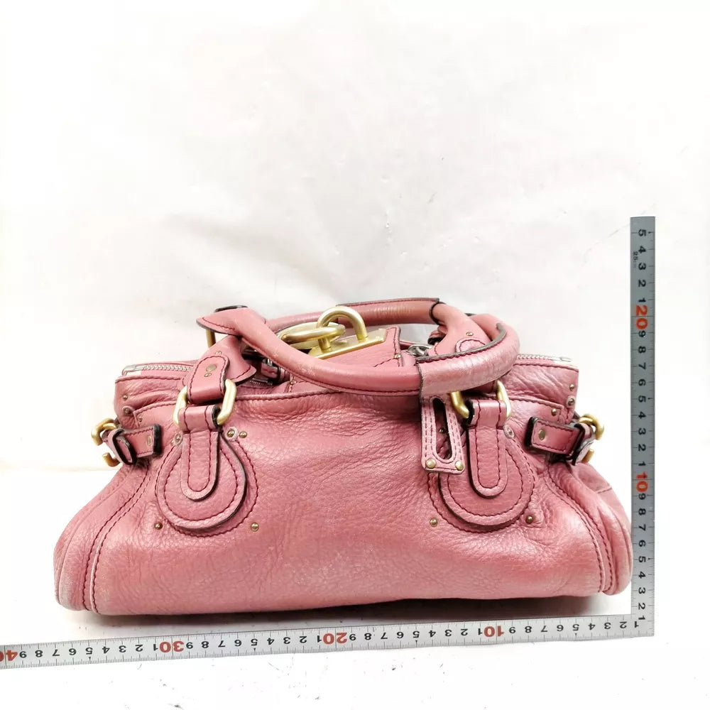 Chloe Hand Bag Pink Leather🖤🍫