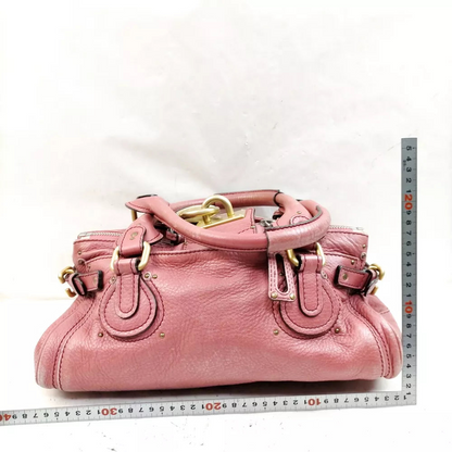 Chloe Hand Bag Pink Leather🖤🍫