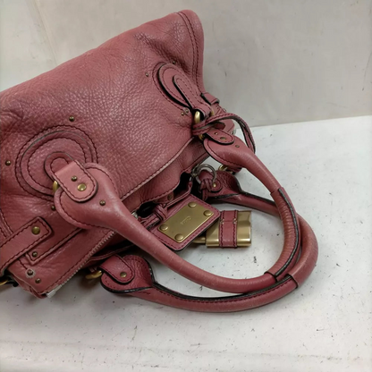 Chloe Hand Bag Pink Leather🖤🍫