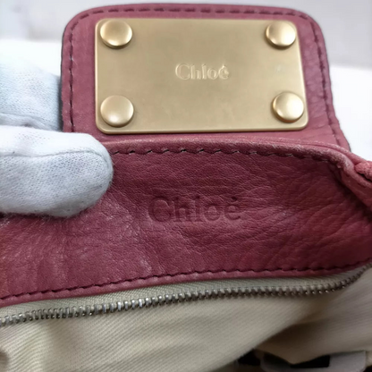 Chloe Hand Bag Pink Leather🖤🍫