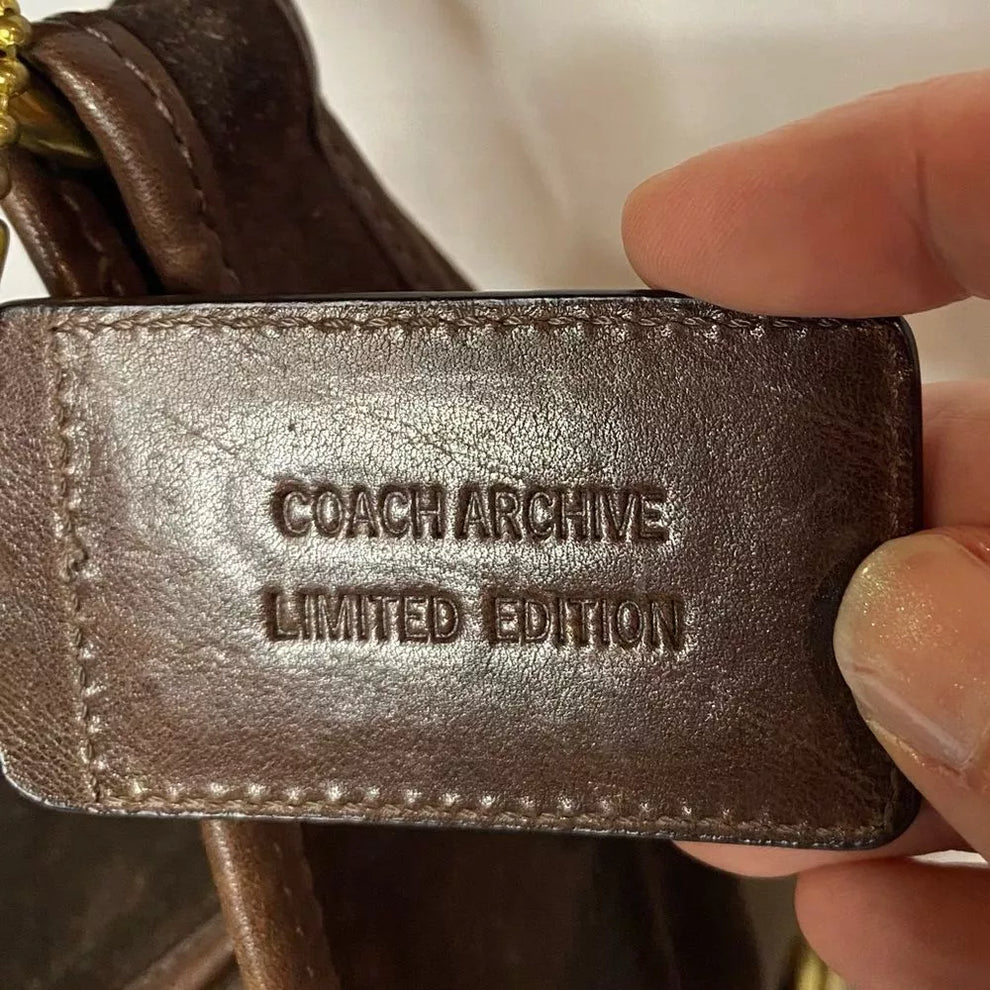 Coach Bleecker Street Haversack LIMITED EDITION RARE Brown Suede🌺🩷