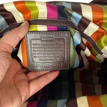 Coach Bleecker Street Haversack LIMITED EDITION RARE Brown Suede🌺🩷