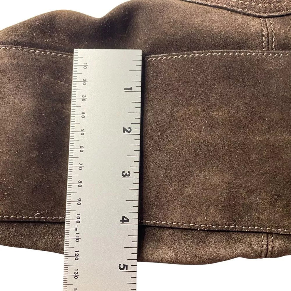 Coach Bleecker Street Haversack LIMITED EDITION RARE Brown Suede🌺🩷