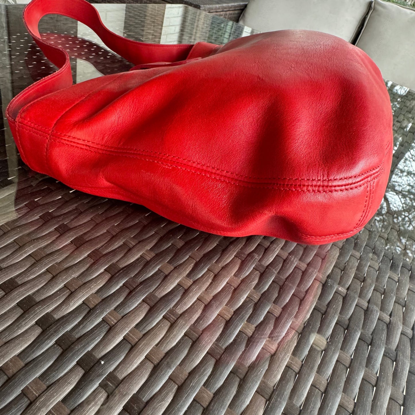 Vintage Coach Soho Red Eldridge Hobo 4166🍒❤️‍🔥