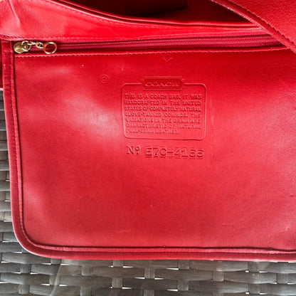 Vintage Coach Soho Red Eldridge Hobo 4166🍒❤️‍🔥