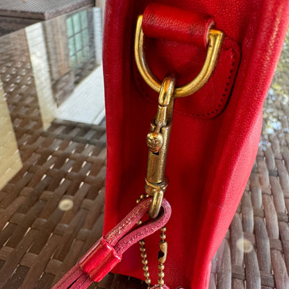 Vintage Coach Red Zippered Clutch 9455🍎🔥