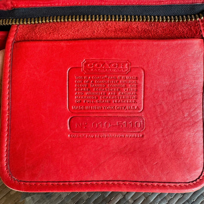 Vintage Coach Red Zippered Clutch 9455🍎🔥