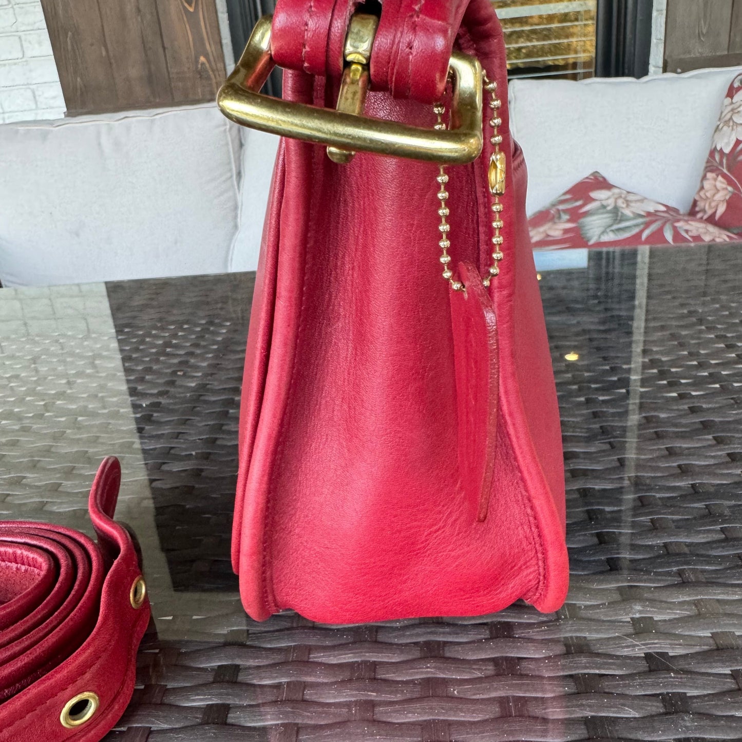 Vintage Coach Red Patricias Legacy 9951🍒❤️‍🔥