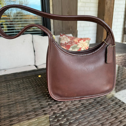 Vintage Coach Mahogany Brown 9020 Mini Ergo Zip🖤🍫