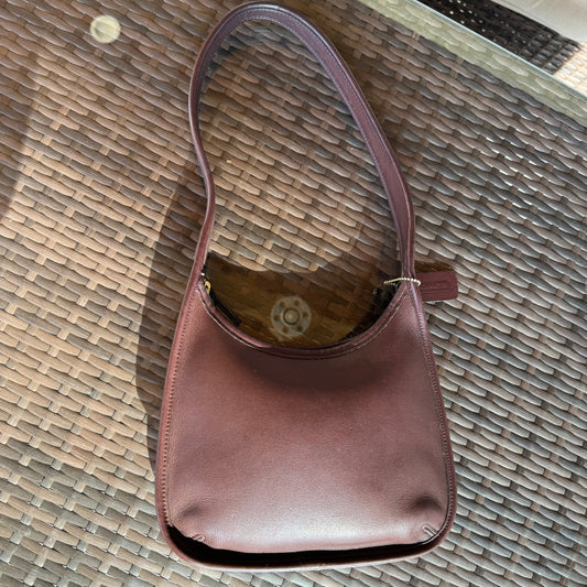 Vintage Coach Mahogany Brown 9020 Mini Ergo Zip🖤🍫