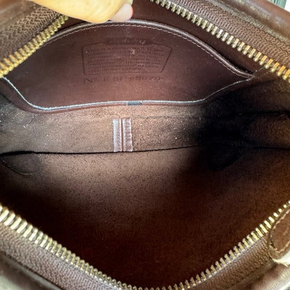 Vintage Coach Mahogany Brown 9020 Mini Ergo Zip🖤🍫