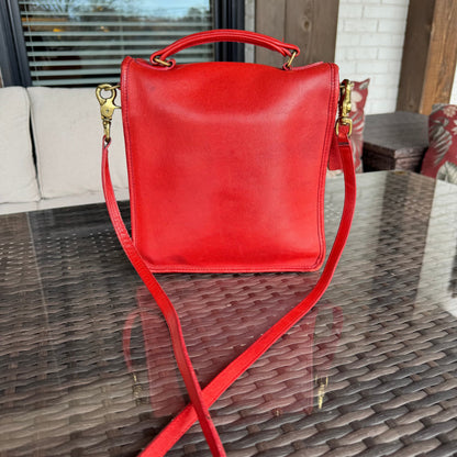 Vintage Coach Red Station Bag 5130🍬⚡