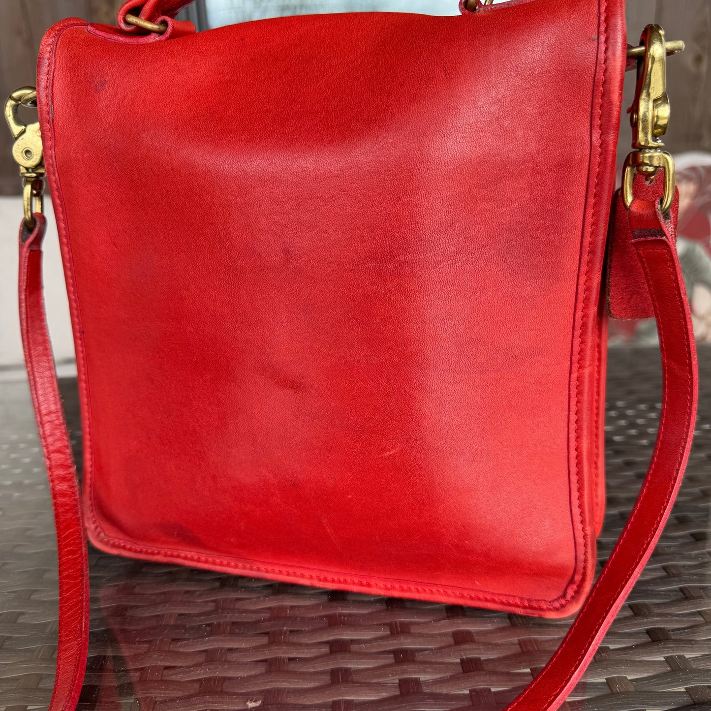 Vintage Coach Red Station Bag 5130🍬⚡