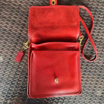 Vintage Coach Red Station Bag 5130🍬⚡