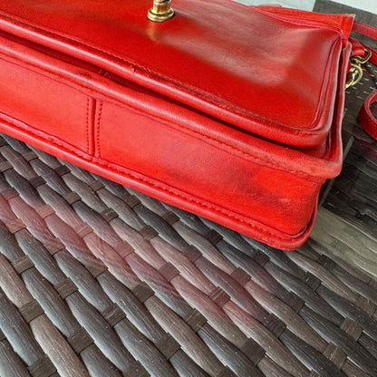 Vintage Coach Red Station Bag 5130🍬⚡