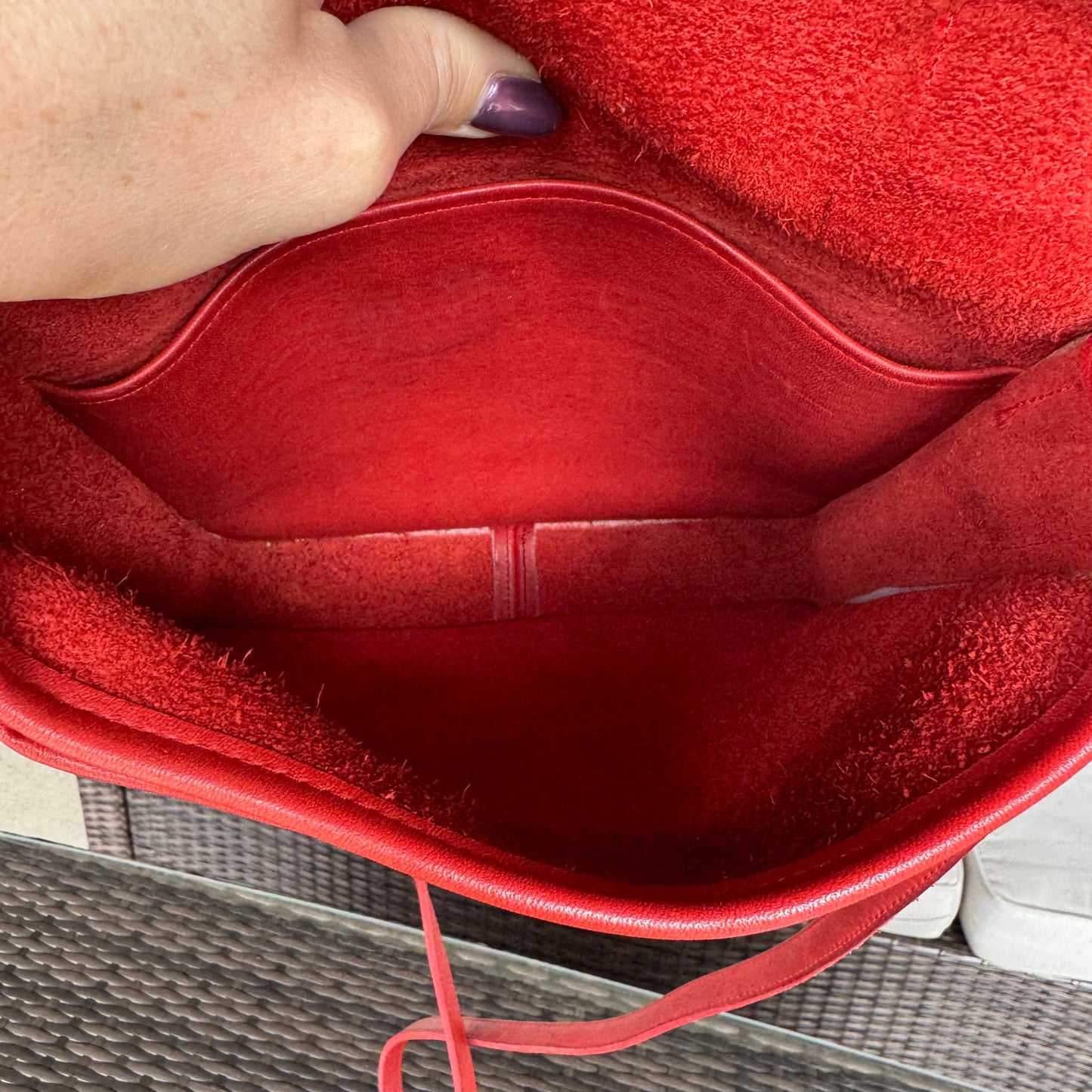 Vintage Coach Red Station Bag 5130🍬⚡